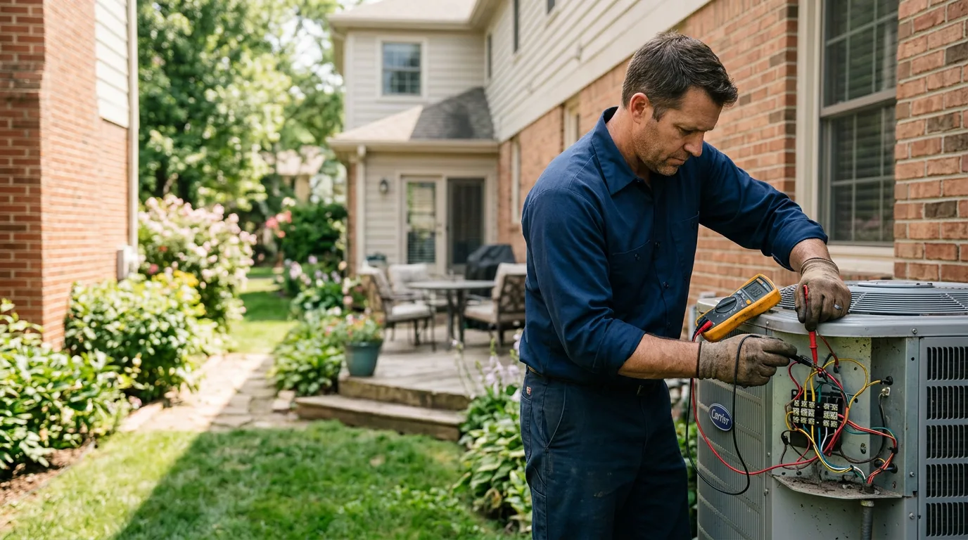 HVAC technician working near Cranks, KY